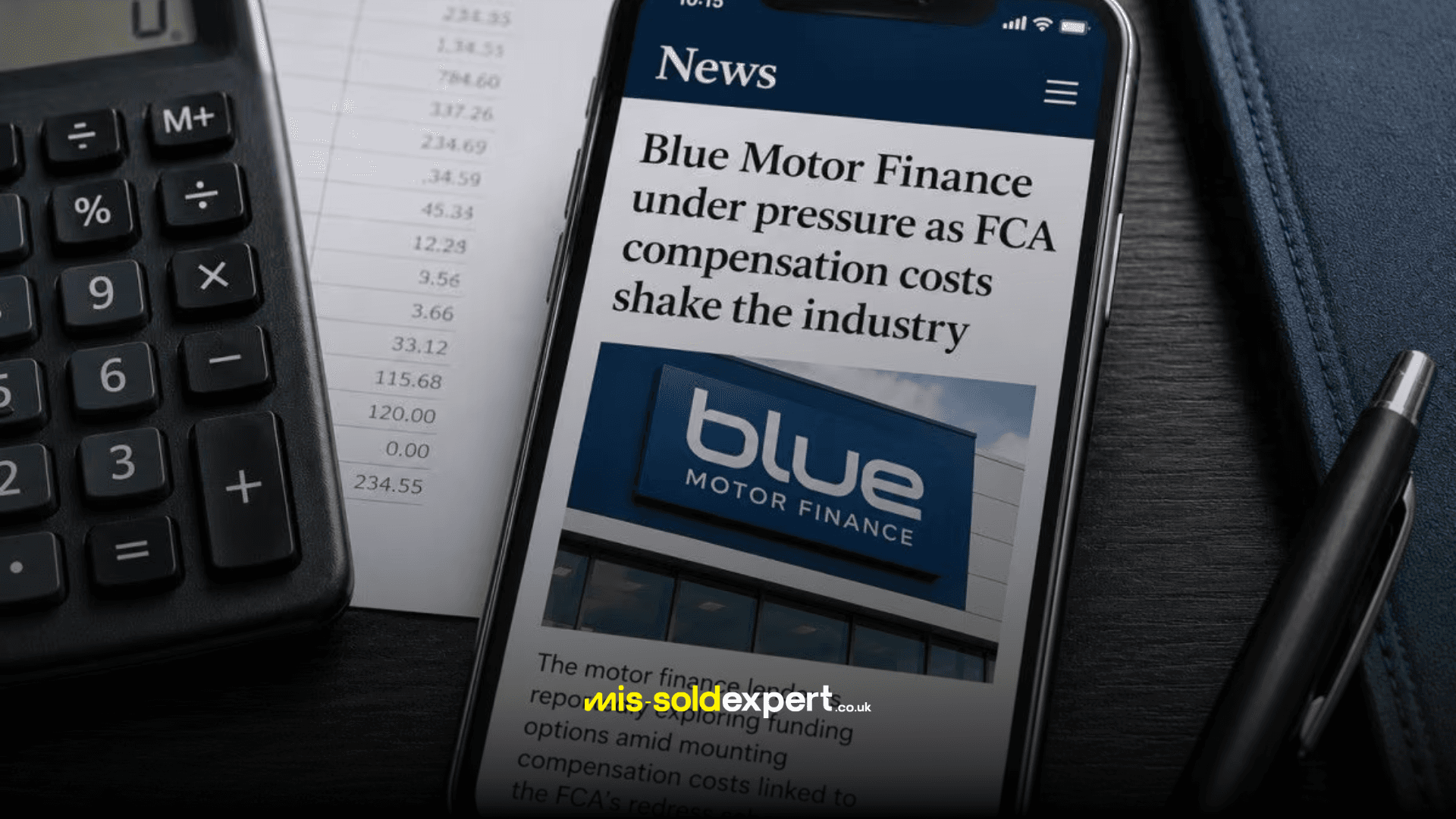 Blue Motor Finance Under Pressure - Mis-Sold Expert